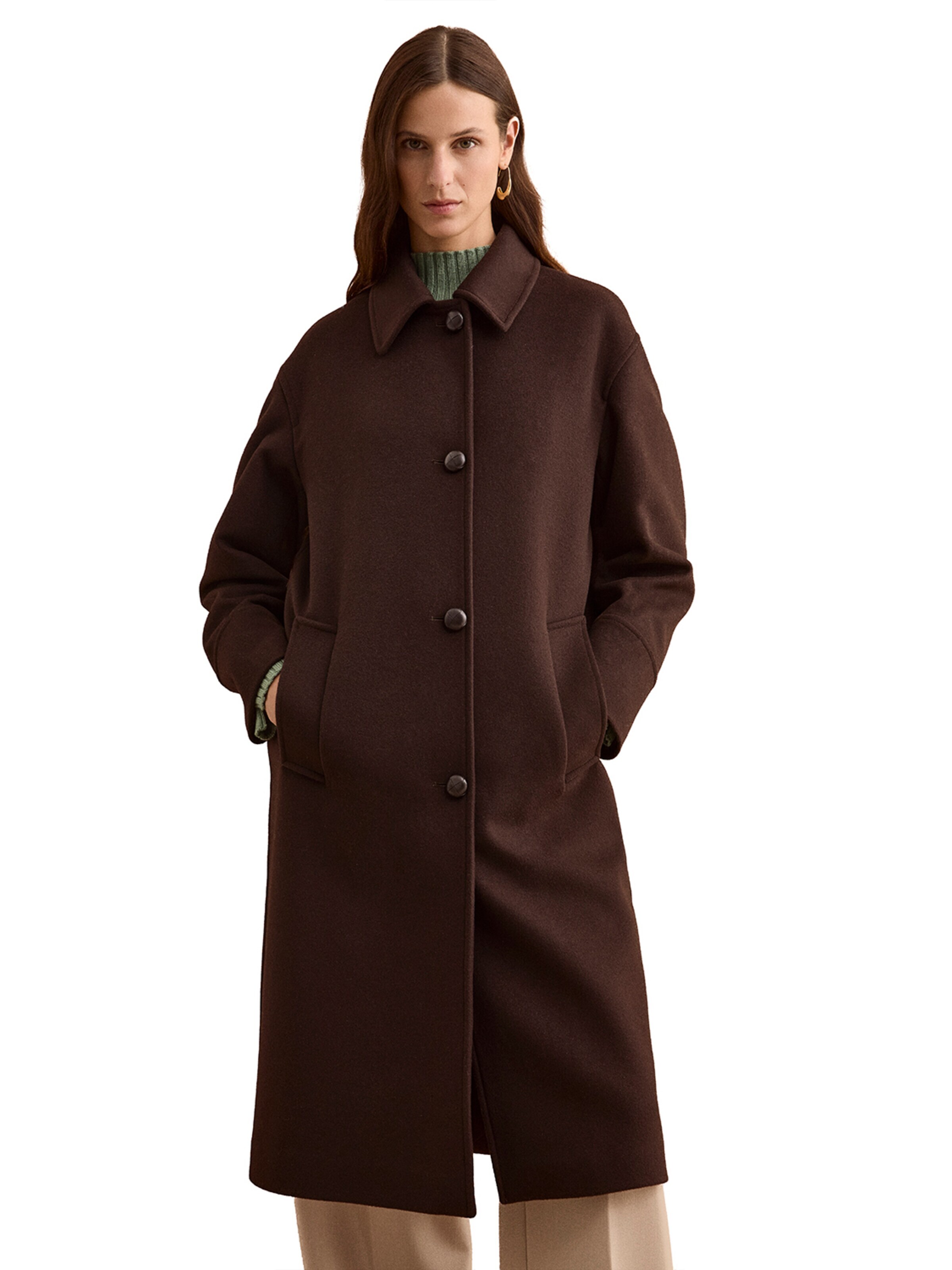 Il Lanificio Winter coat in Brown