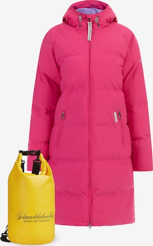 Schmuddelwedda Λειτουργικό παλτό σε ροζ: μπροστά