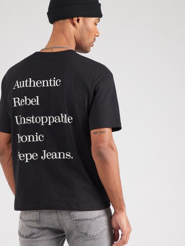 Pepe Jeans Koszulka 'GARRET' w kolorze czarny: przód
