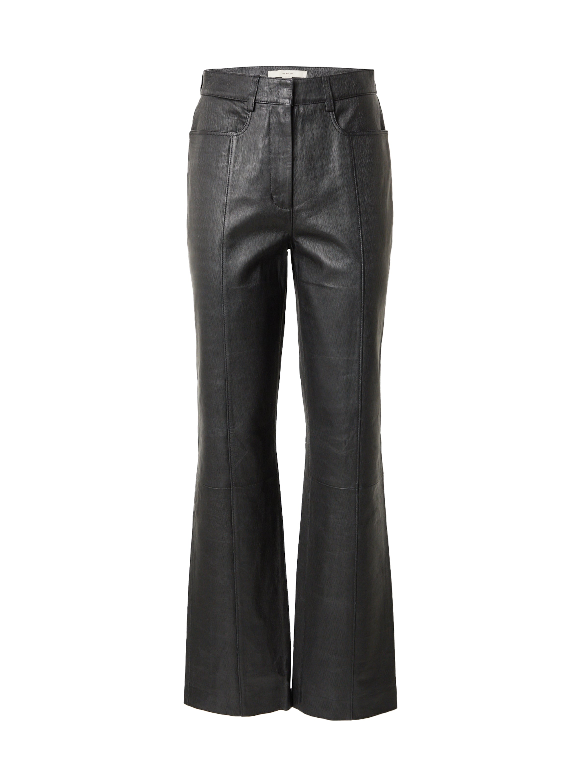 REMAIN Normální Kalhoty – černá: přední strana