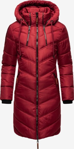 MARIKOO Winter Coat 'Armasa' in Red: front