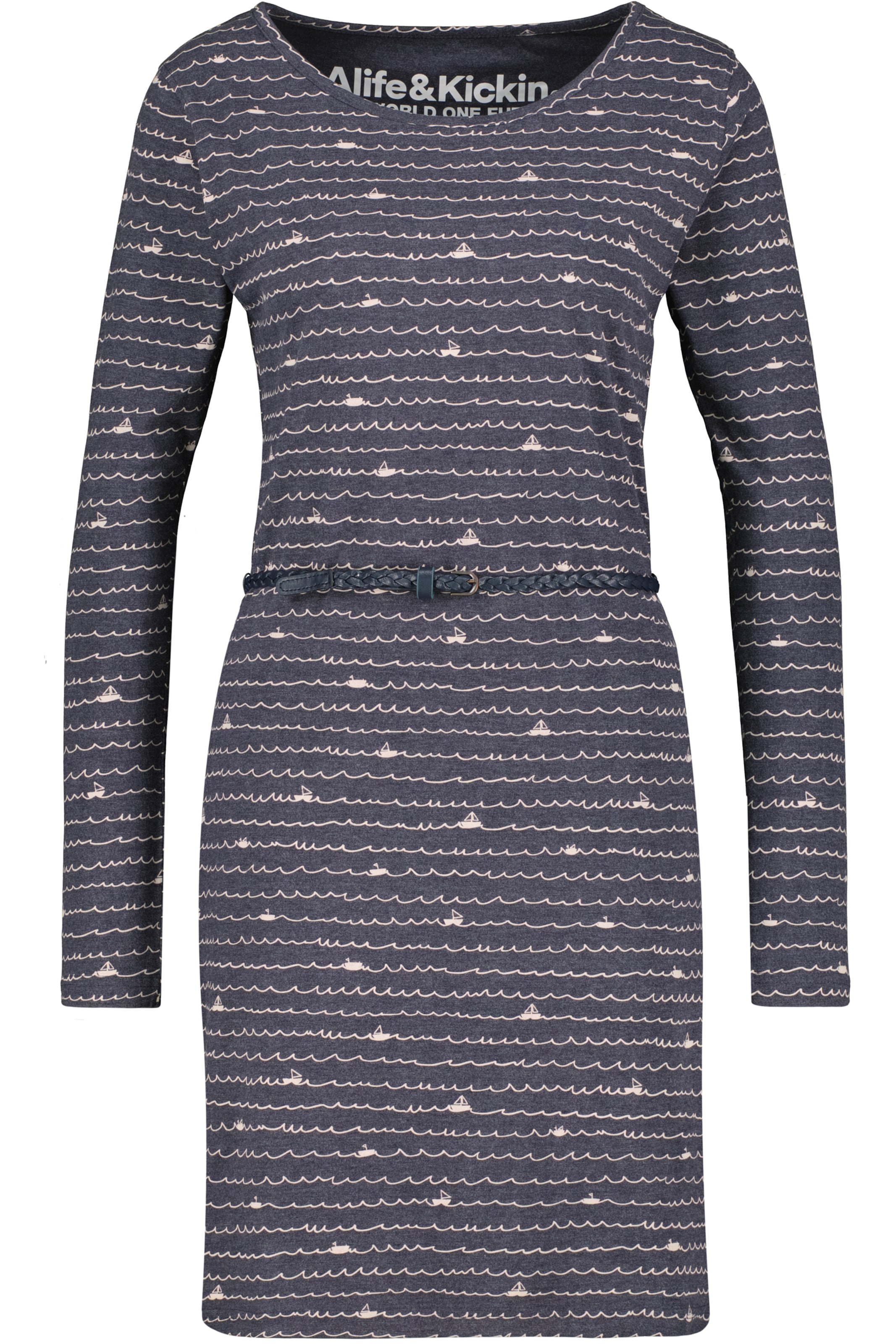 alife & kickin Jurk in Blauw: voorkant