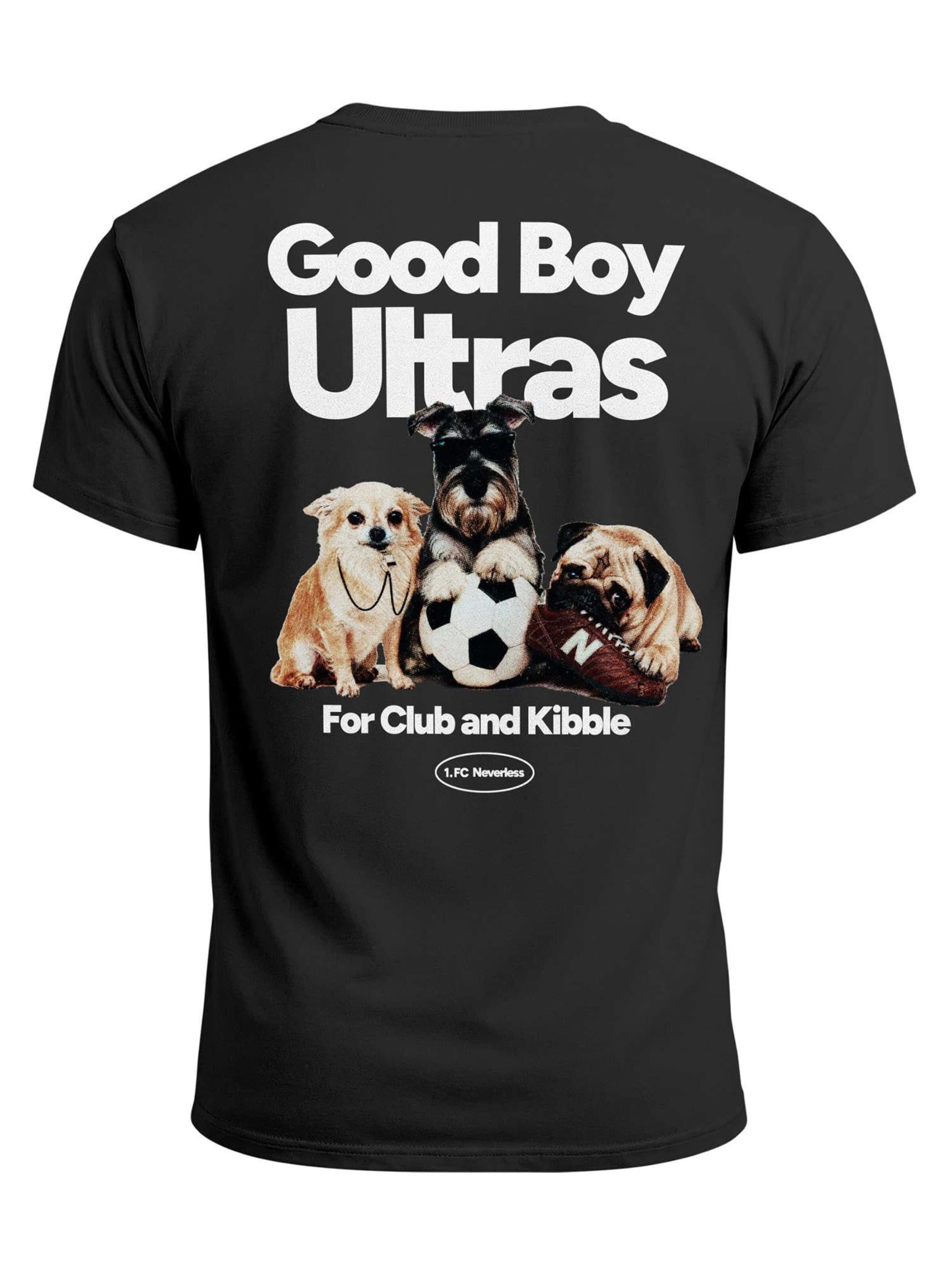 Neverless Shirt 'Good Boy Ultras' in Black: front