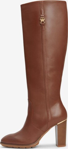 Bottes TOMMY HILFIGER en marron : devant