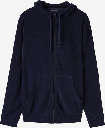INTIMISSIMI Zip-Up Hoodie in Blue: front
