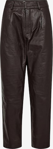 Ivy Copenhagen Regular Housut 'Ali' värissä ruskea: etupuoli