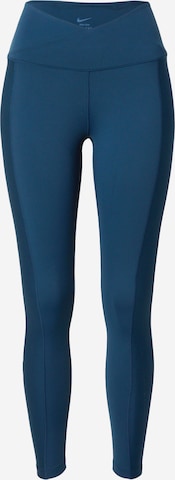 NIKE Sports trousers 'ONE' in Blue: front