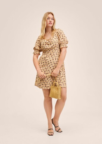 MANGO Summer Dress 'Solange' in Brown: front