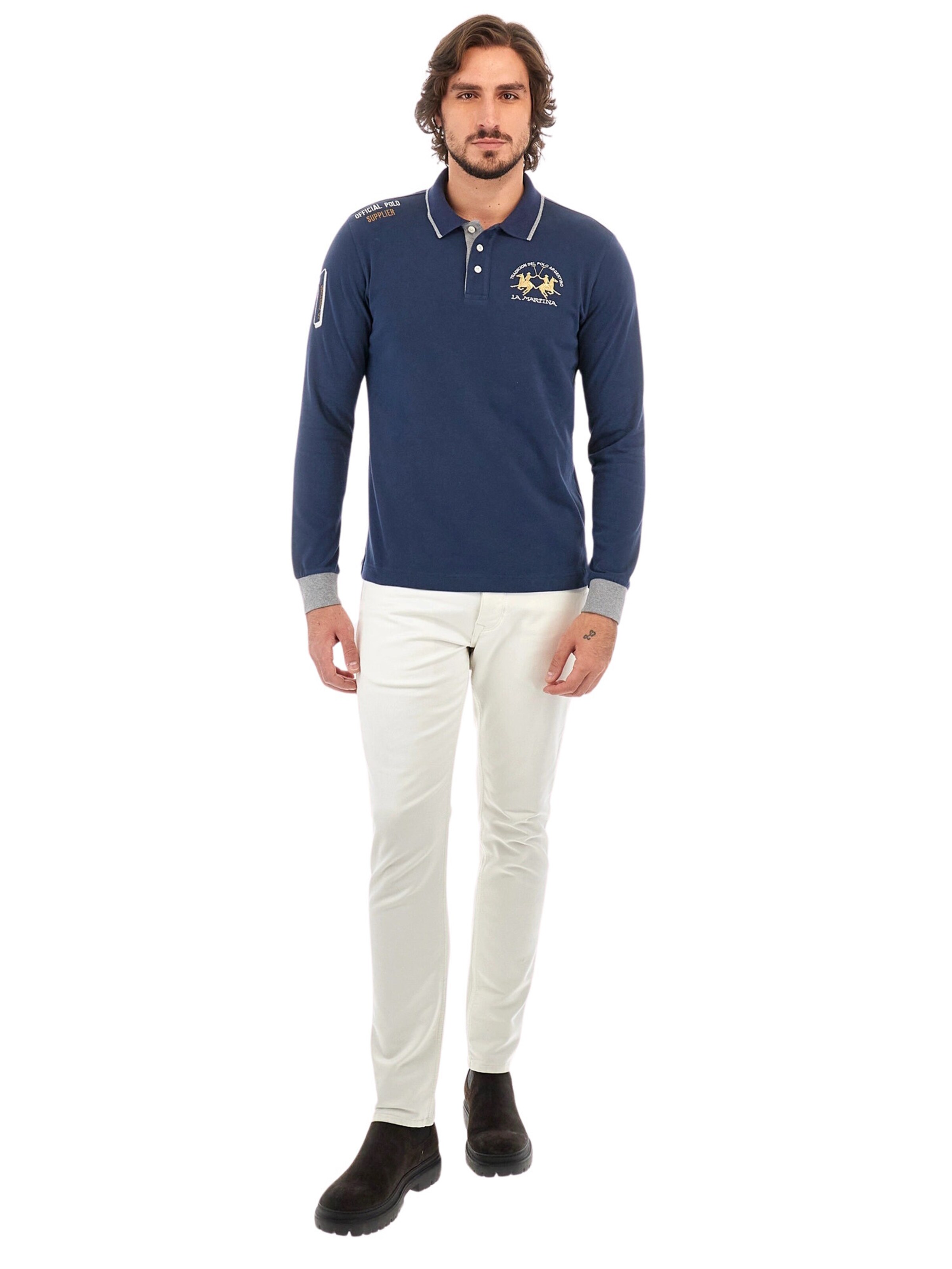 La Martina Bluser & t-shirts 'Wolfe' i blå