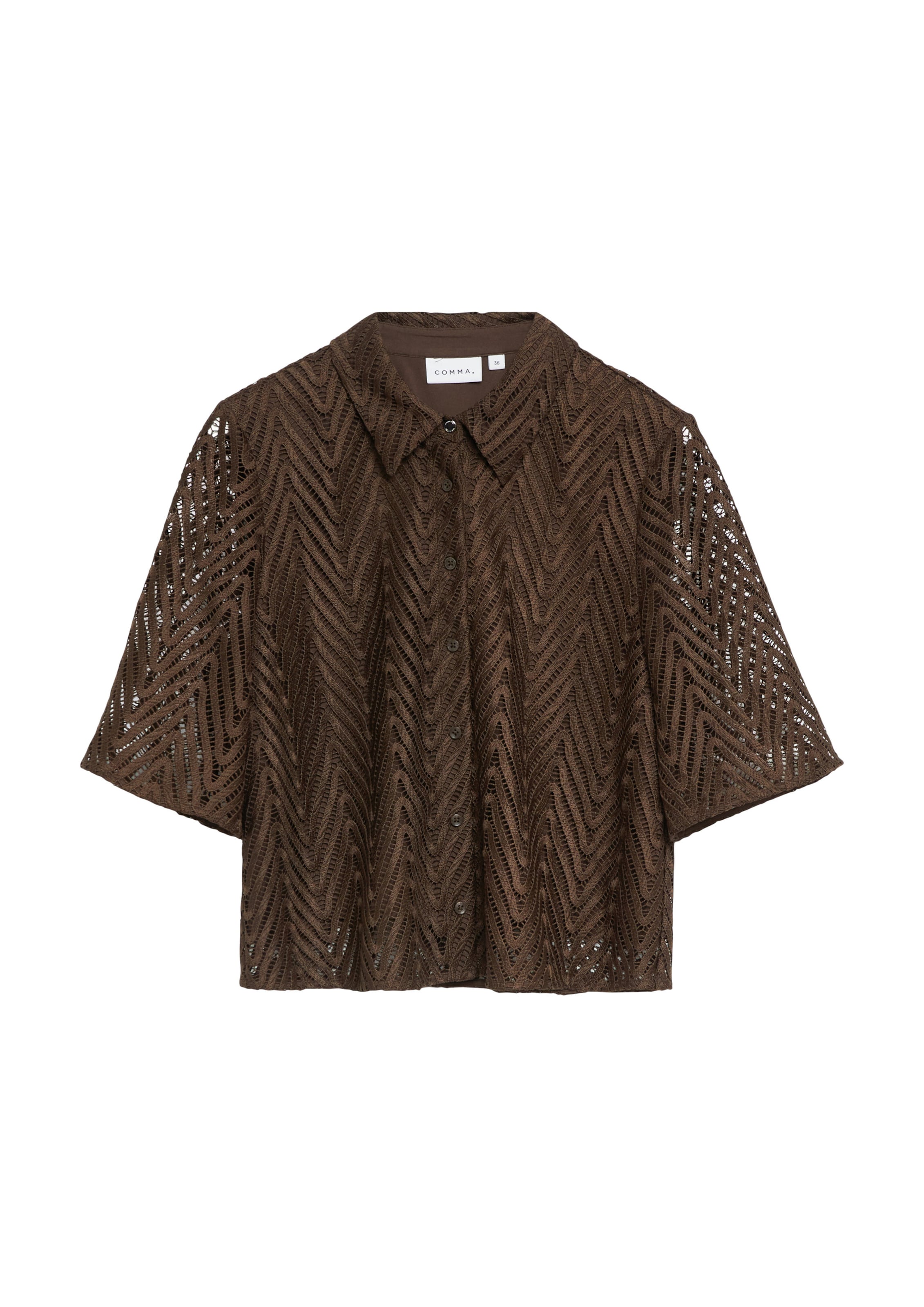 COMMA Bluse in Braun: Vorderseite