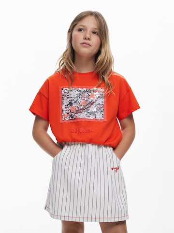 Desigual - Camisola 'Sequin' em vermelho: frente