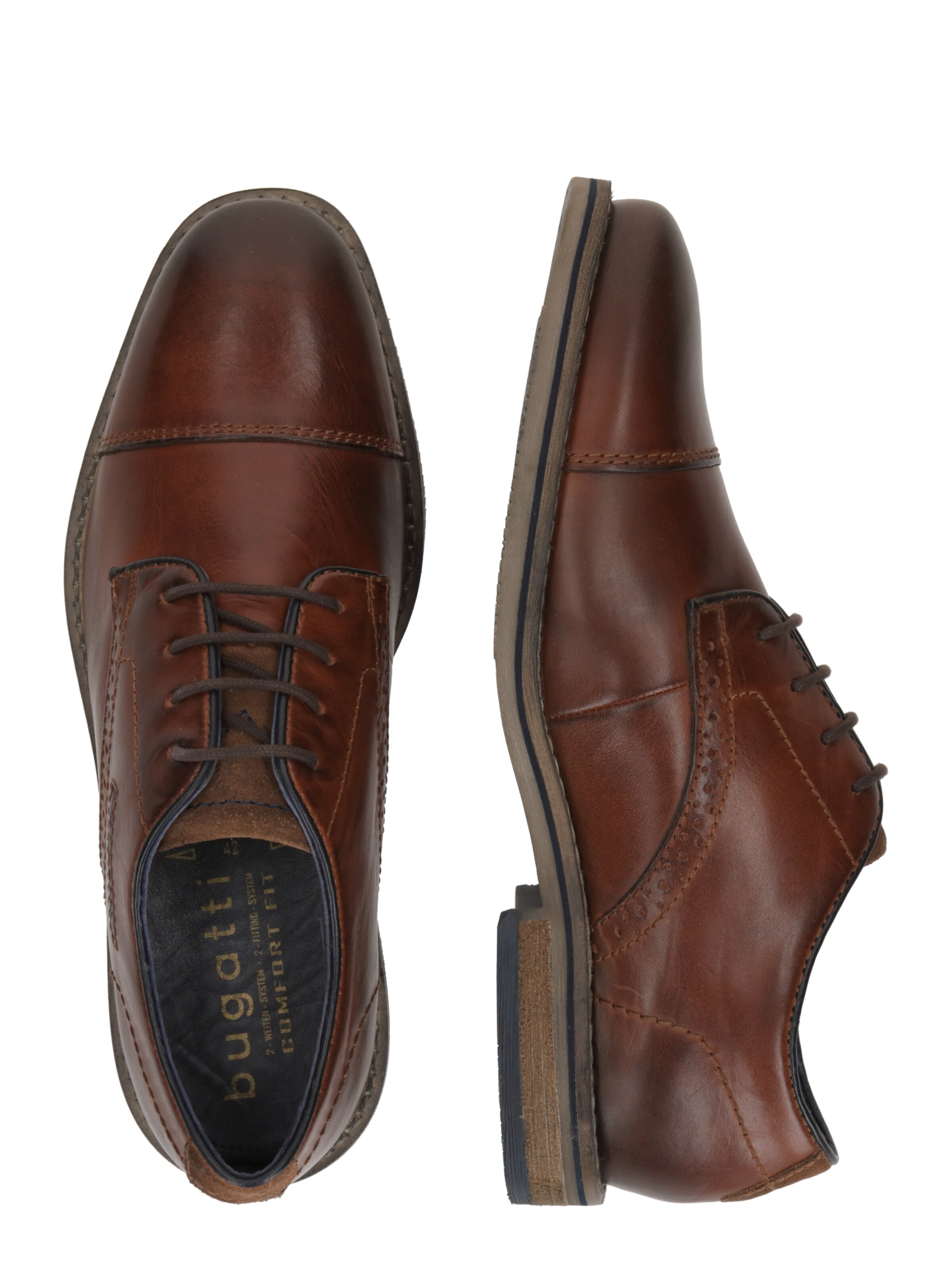 bugatti Schnürschuh in Braun
