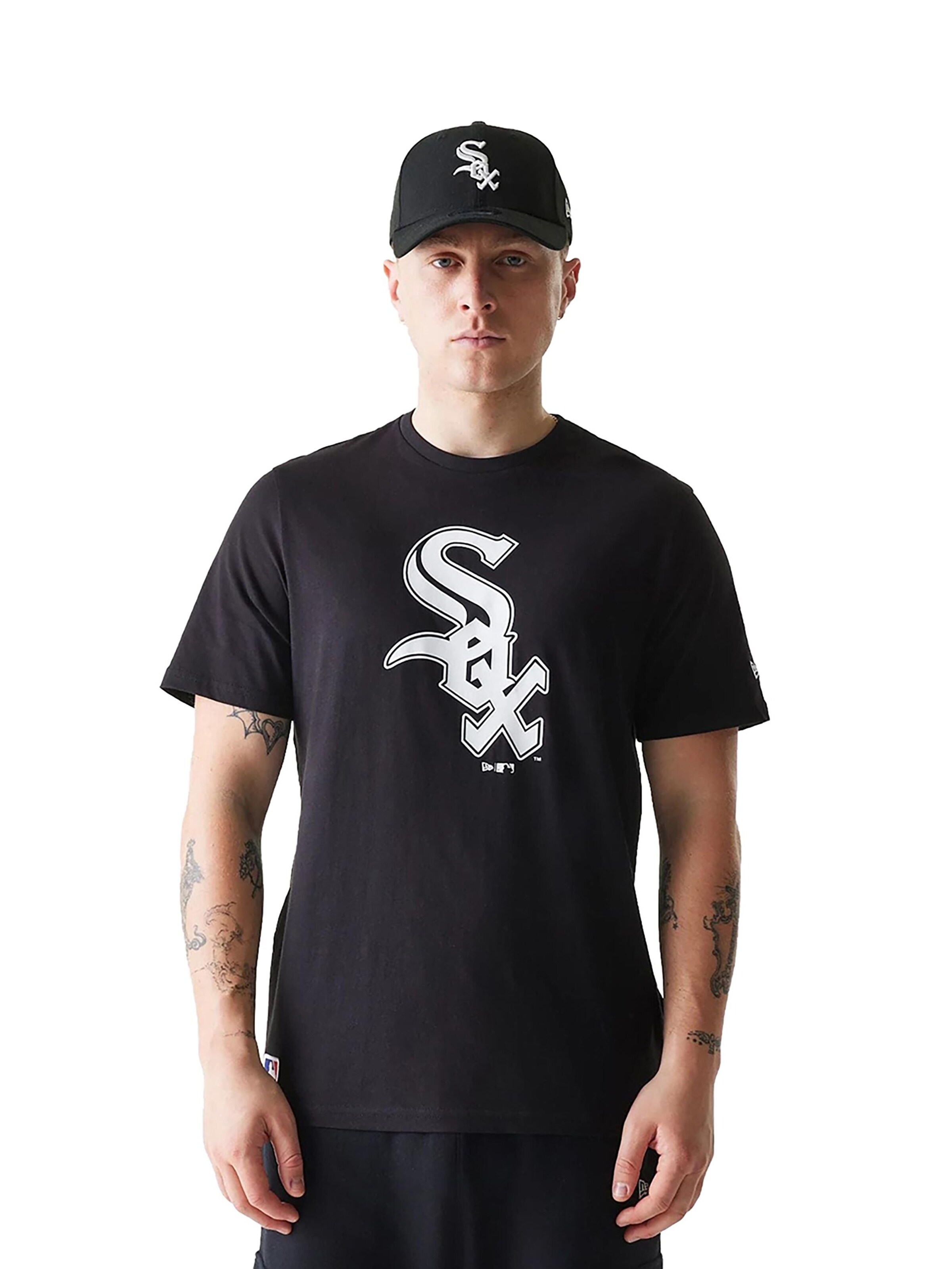 NEW ERA Shirt 'MLB Chicago White Sox' in Black: front