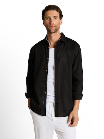 melns TOM TAILOR Standarta piegriezums Krekls: no priekšpuses