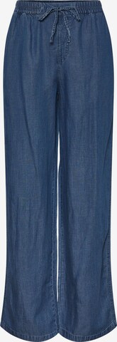 PIECES Wide leg Trousers 'Bossi' in Blue: front