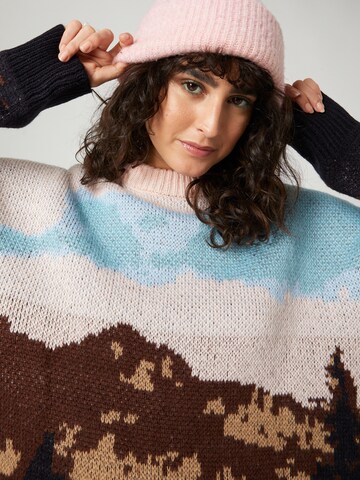 florence by mills exclusive for ABOUT YOU Sweater 'Tiger Eye' in Mixed colours