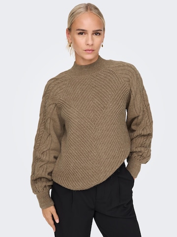 ONLY Sweater 'Freya' in Brown: front