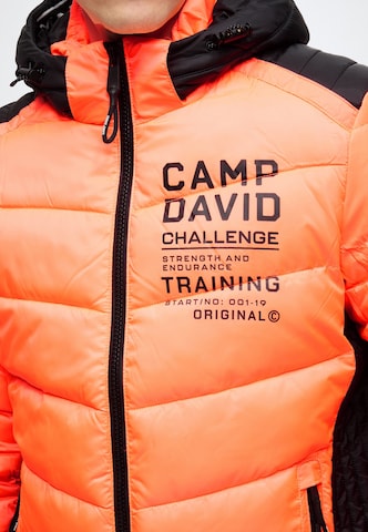 CAMP DAVID Prehodna jakna | oranžna barva