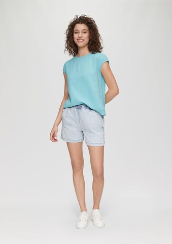 QS Blouse in Blauw