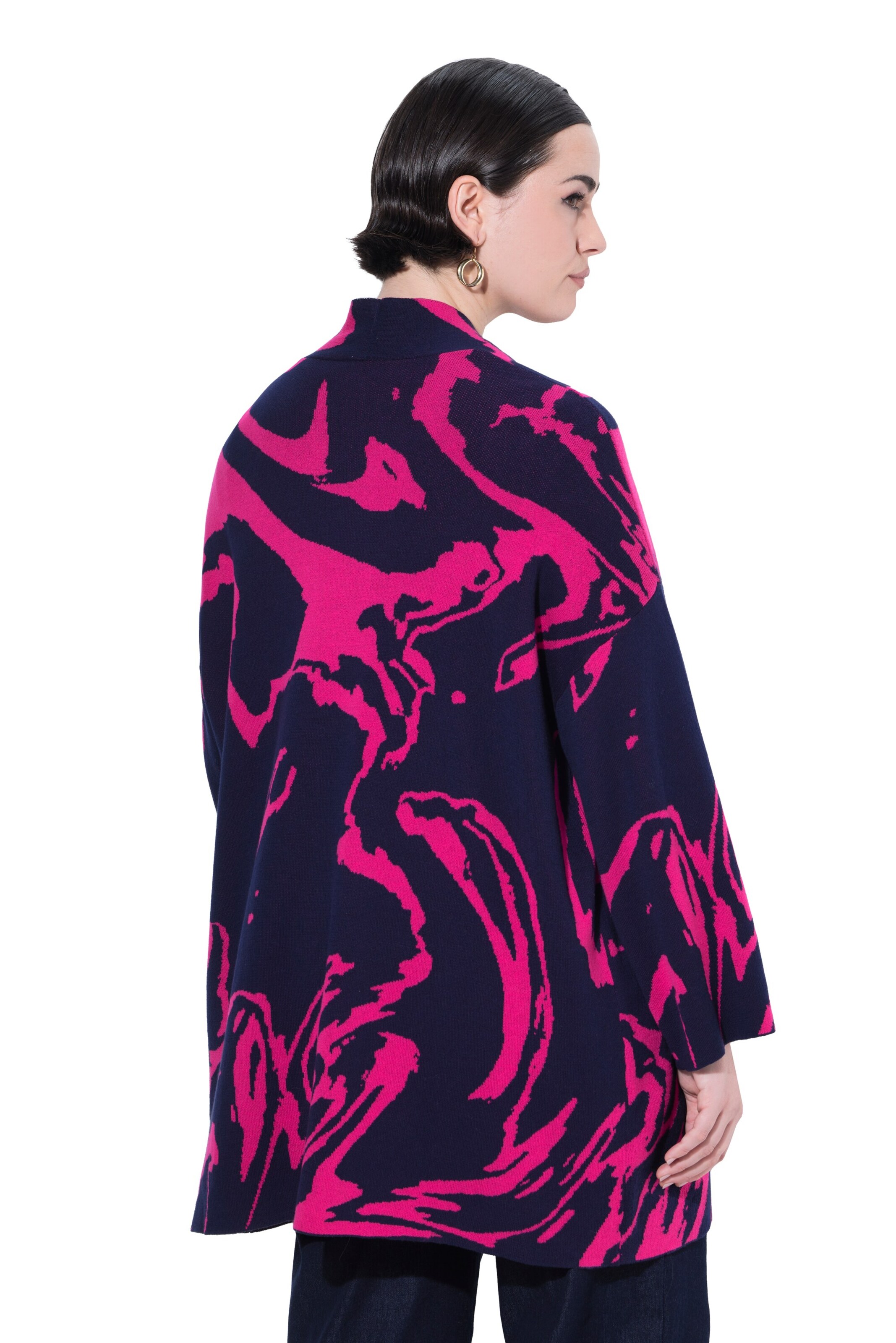 Ulla Popken Gebreid vest in Blauw