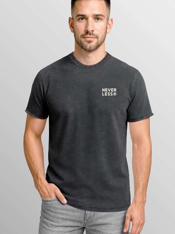Neverless Shirt 'Greek Vase Palms' in Black: front