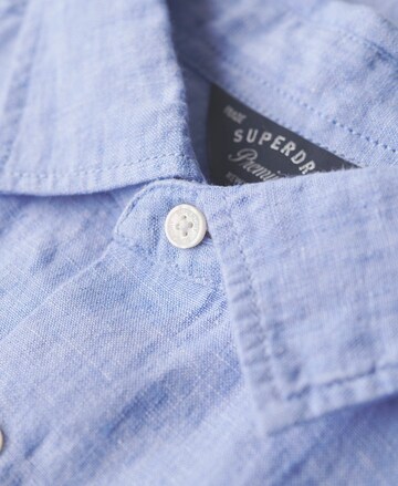 Superdry Regular fit Overhemd in Blauw