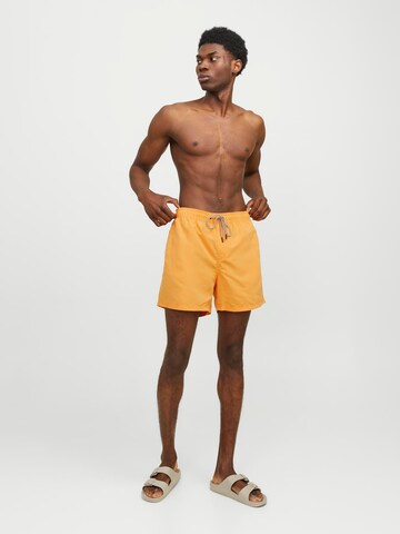 JACK & JONES Badeshorts 'JPSTFiji' in Orange
