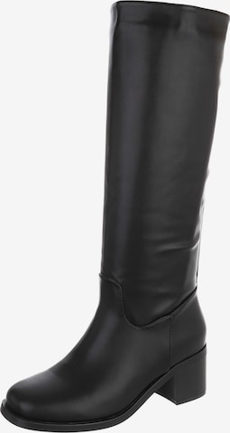 Ital-Design Boots in Black: front