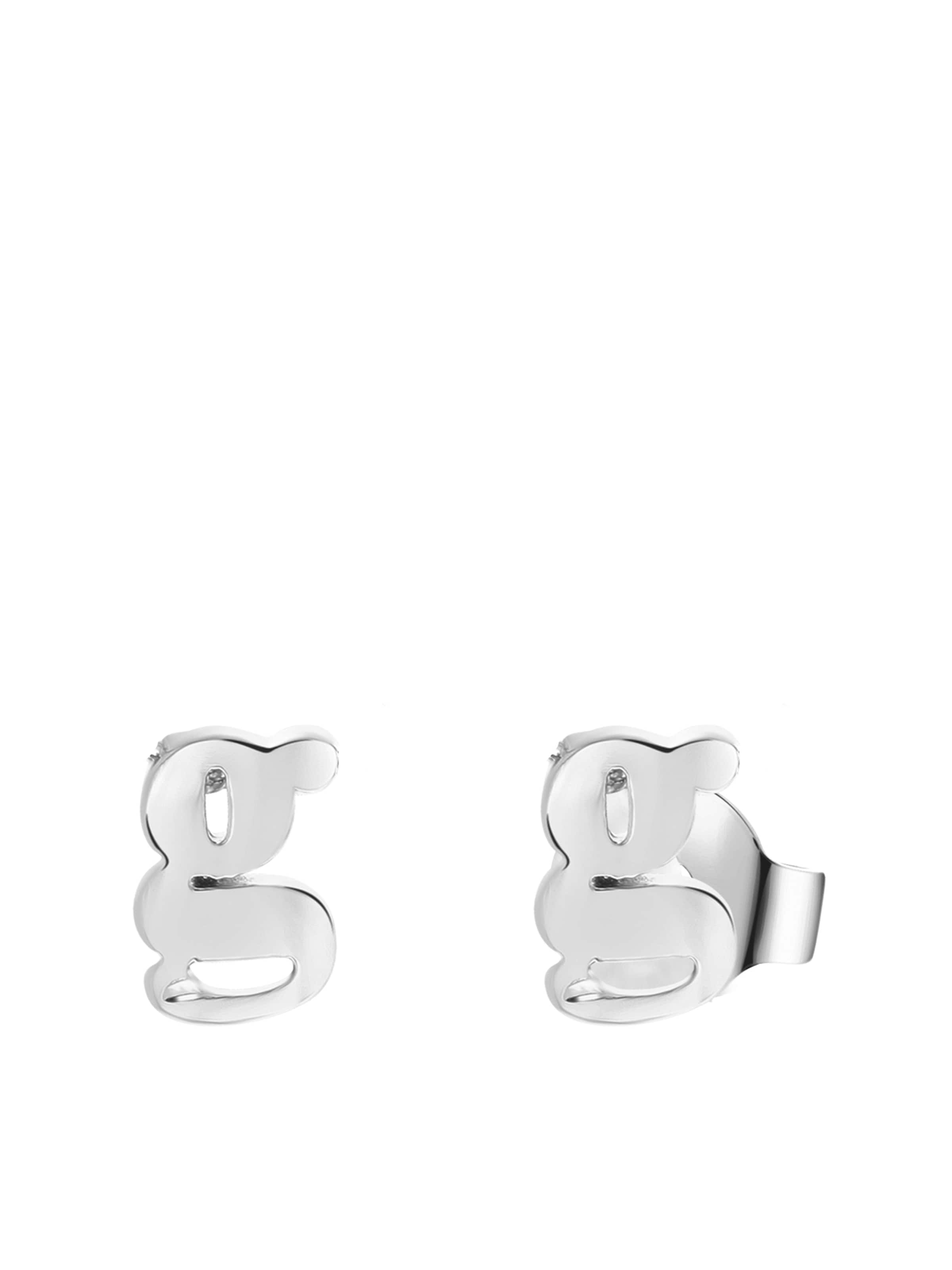 Lucardi Oorbellen in Zilver: voorkant