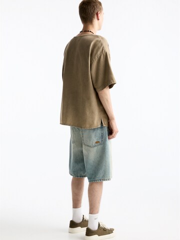 Pull&Bear Loosefit Jeans i blå