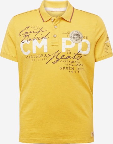 CAMP DAVID Poloshirt in Gelb: Vorderseite