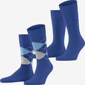 BURLINGTON Socken 'Everyday Argyle Mix 2-Pack' in Blau: Vorderseite