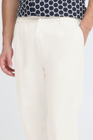 Casual Friday Regular Chino trousers ' CFMarc Linen Mix ' in White