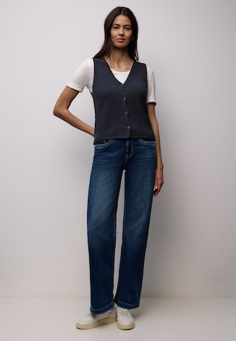 STREET ONE Stickad väst i blå