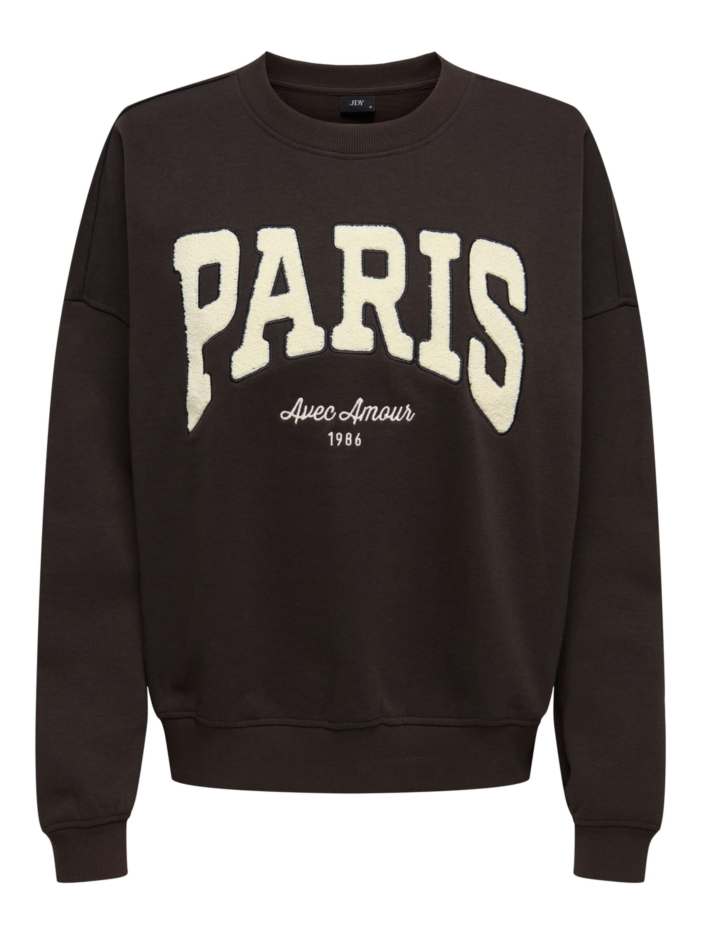 Jaqueline de Yong Sweatshirt 'Mesa' in Brown: front