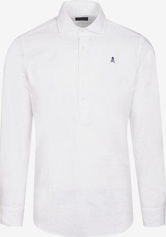 Scalpers Regular fit Button Up Shirt in White: front