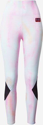 EA7 Emporio Armani Skinny Sportbroek in Roze: voorkant