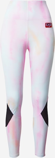 EA7 Emporio Armani Sportbroek in de kleur Pastelblauw / Pasteloranje / Rosa / Zwart, Productweergave