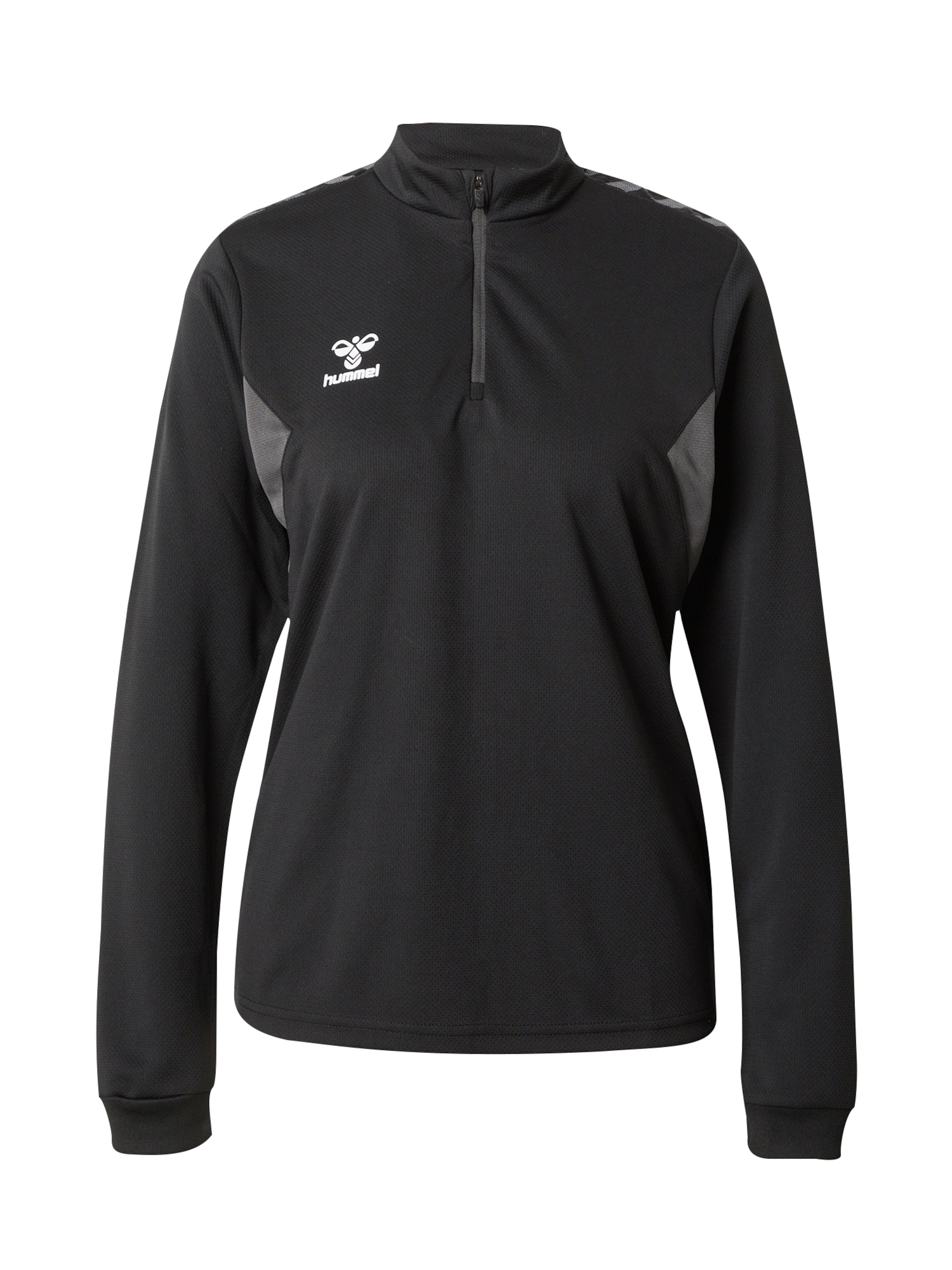 Felpa sportiva 'Authentic' di Hummel in nero: frontale