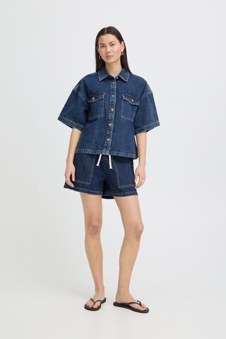 ICHI Blouse 'KAMINA ' in Blauw