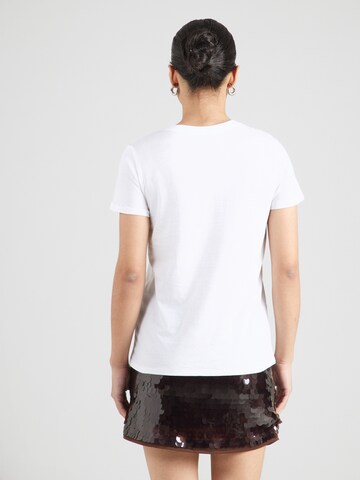 Tricou 'CALL ME EASY' de la GUESS pe alb