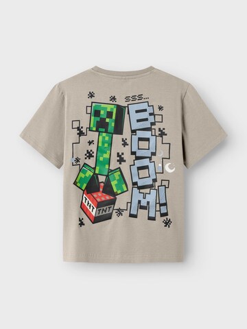 T-Shirt 'Minecraft' NAME IT en beige