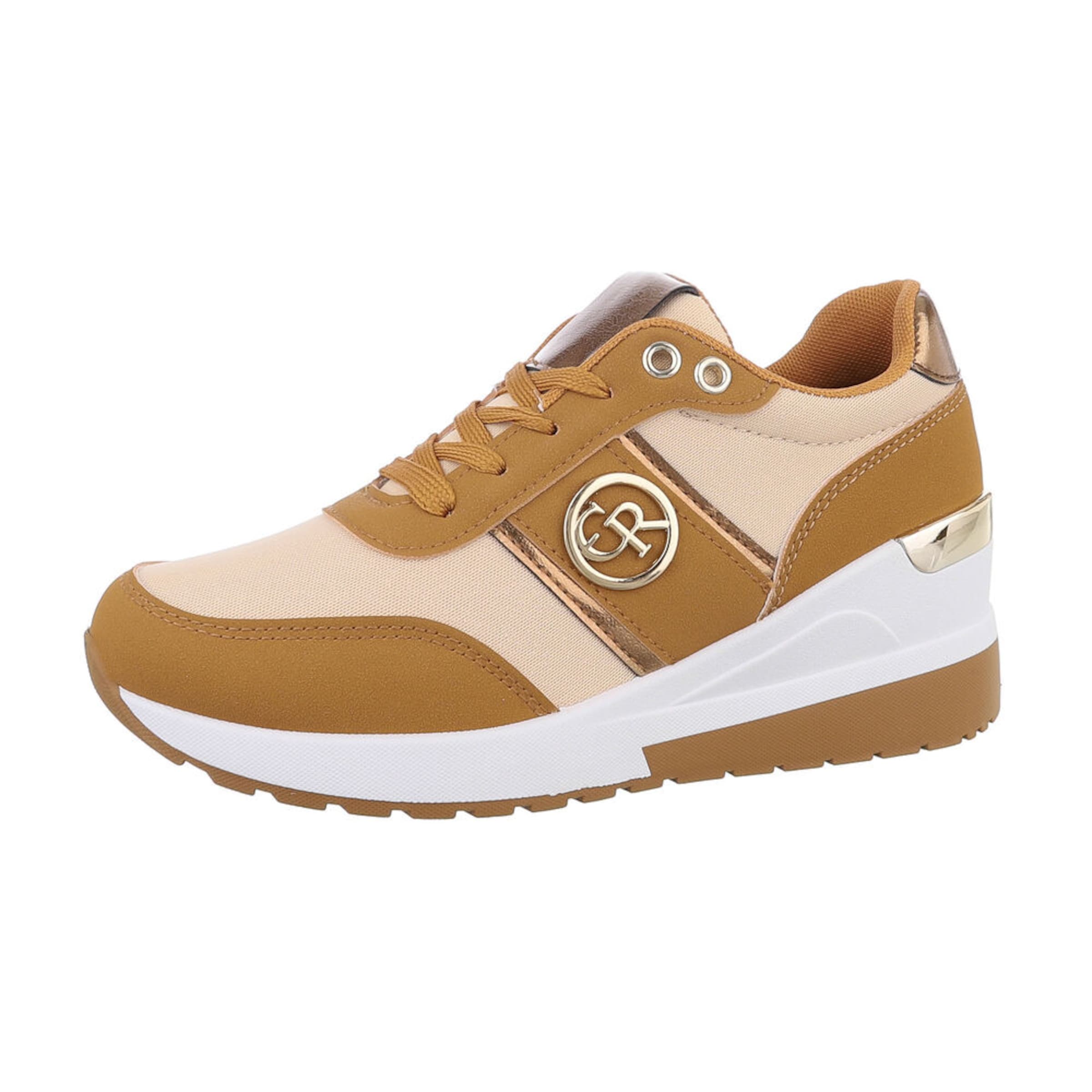 Ital-Design Sneakers in Beige: front