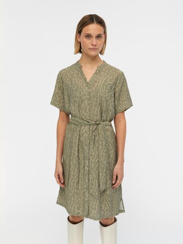 OBJECT Платье-рубашка 'Seline' в Зеленый: спереди
