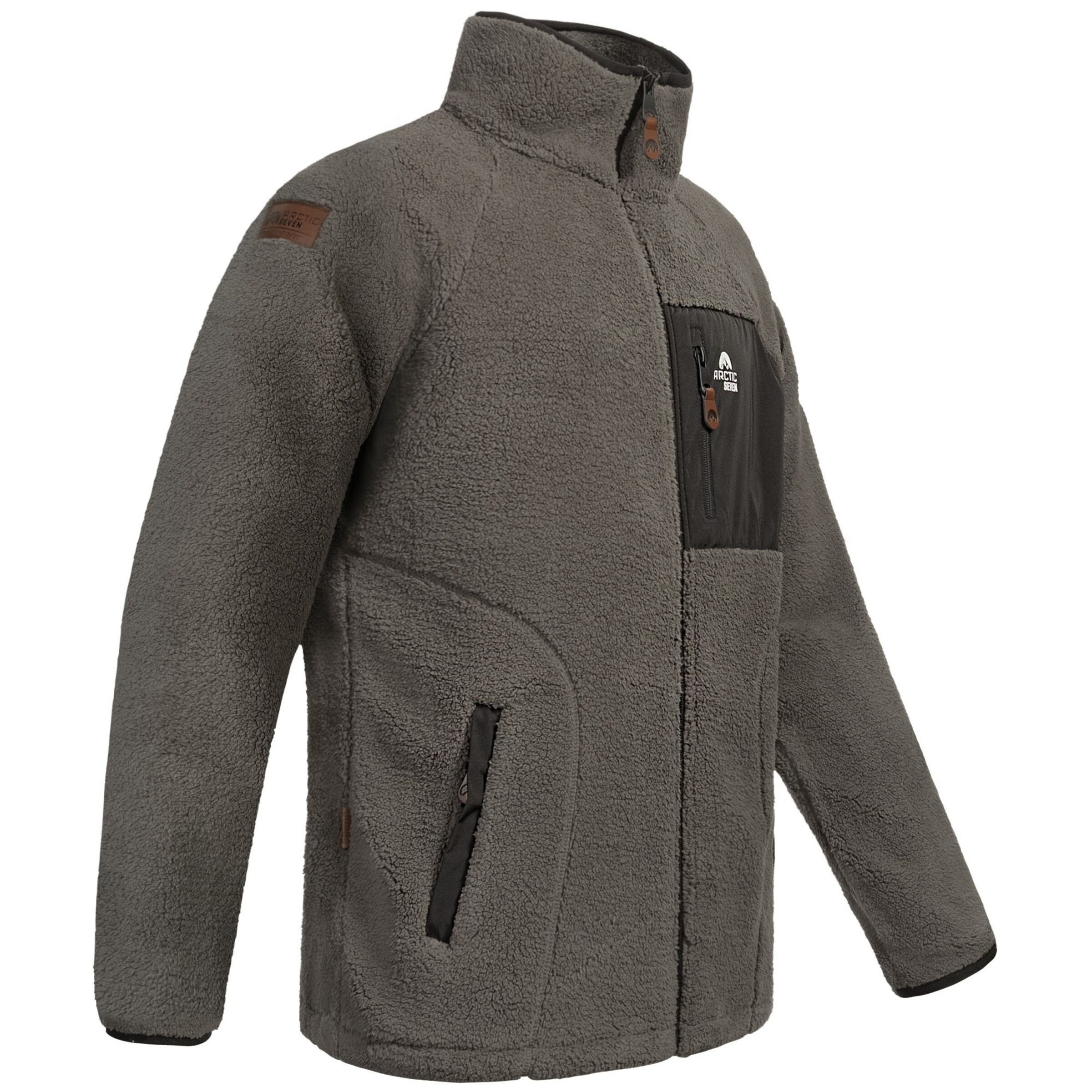 Arctic Seven Athletic fleece jacket 'AS415' in Grey