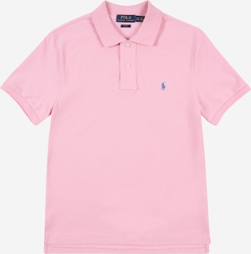 T-Shirt Polo Ralph Lauren en rose : devant