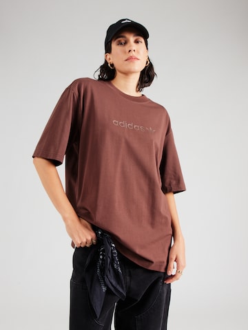 ADIDAS ORIGINALS Shirt 'Essentials' in Brown: front