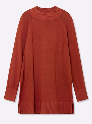 SHEEGO Свитер в Красный: спереди