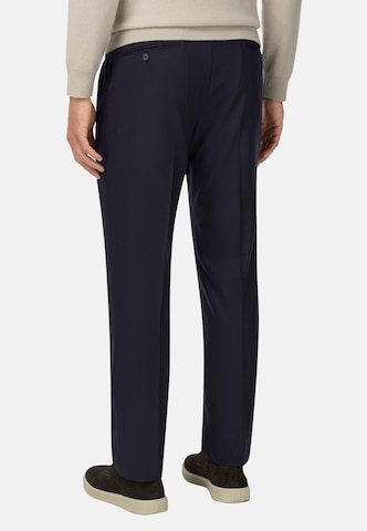 Boggi Milano Regular Pleat-front trousers in Blue
