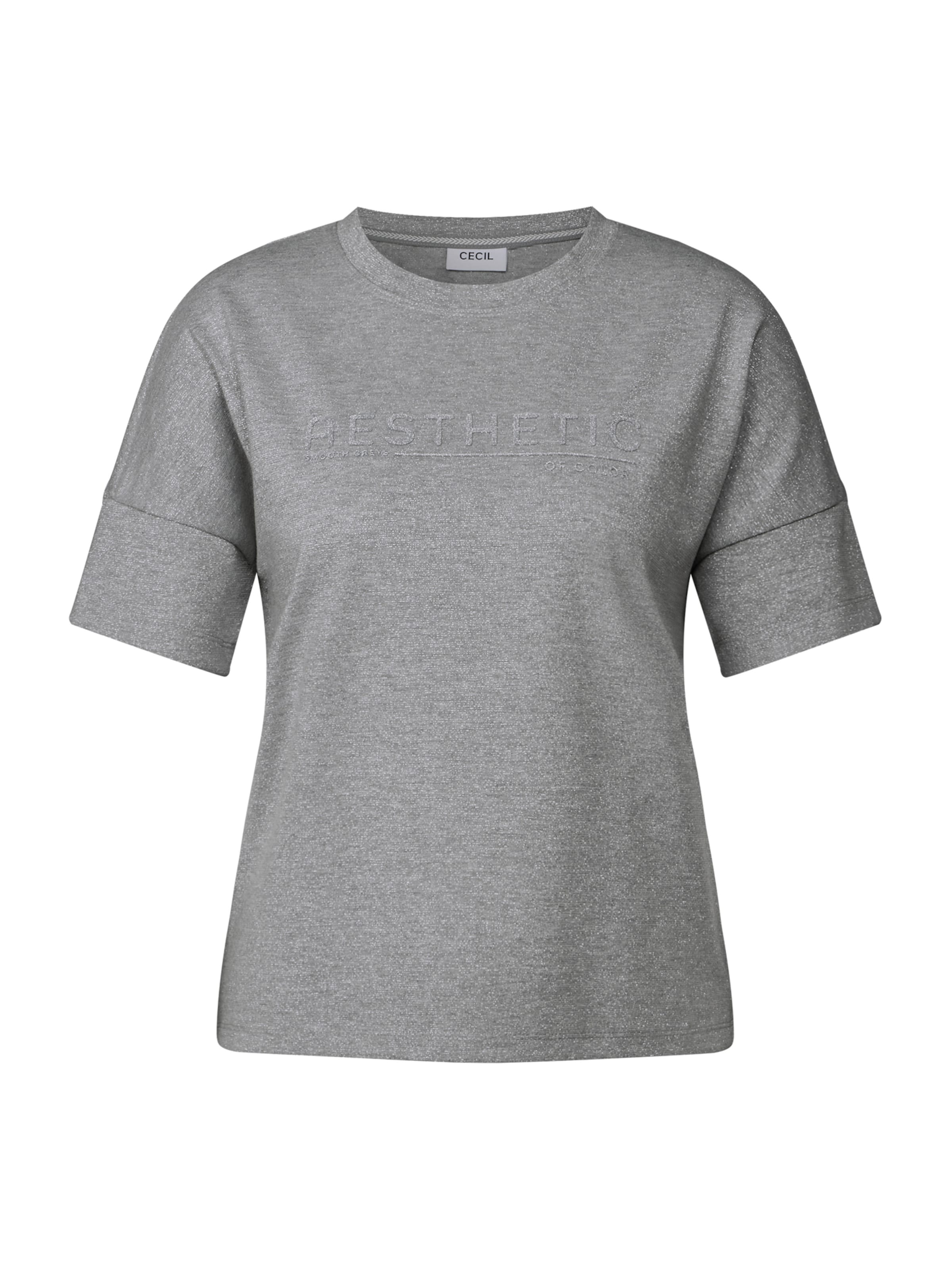 CECIL T-Shirt in Grau: Vorderseite